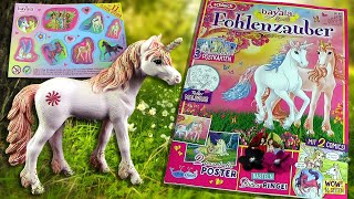 Schleich ® Bayala ® Special  Fohlenzauber 53 mit Einhorn Fohlen Nali amp GlitzerSticker  Postkarten [upl. by Anielram]