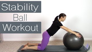 15 Minute Pilates Workout with an Exercise Ball [upl. by Rochella411]