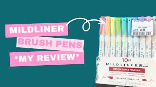 Zebra Mildliner Brush Pens Review [upl. by Niarfe987]