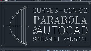 Parabola  General or Eccentricity Method in AutoCAD  Engineering Graphics [upl. by Esaele]