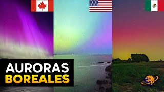 Asi se vieron las AURORAS BOREALES en el Mundo tras la TORMENTA SOLAR de MAYO 2024 [upl. by Aninat92]