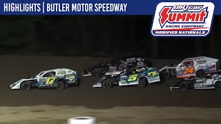 DIRTcar Summit Modified Nationals  Butler Motor Speedway  July 13 2023  HIGHLIGHTS [upl. by Aihsemek]