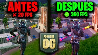 La MEJOR OPTIMIZACION Para FORTNITE OG ✅ AUMENTA Tus FPS [upl. by Seften351]