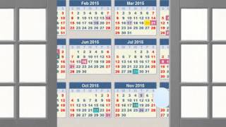 2015 Chinese Calendar [upl. by Aneekal]