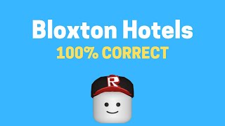 Bloxton Hotels Application Answers 2021  ROBLOX [upl. by Spanjian]