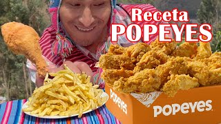 Receta de pollo estilo POPEYE ¡súper delicioso y fácil de preparar cholo aquiles [upl. by Eikcuhc]