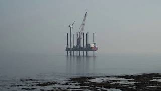 Blyth wind farm decommissioning  timelapse [upl. by Eekram385]