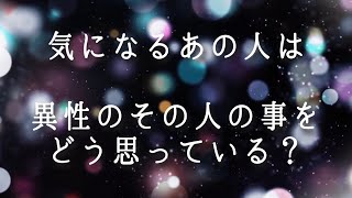 【恋愛色強め】『気になるあの人は、異性のその人の事をどう思っている？』アゲサゲなしタロットリーディング [upl. by Llerrehs539]