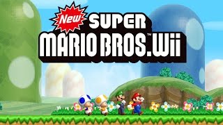 New Super Mario Bros Wii Worlds 1  9 Full Game 100 [upl. by Halullat846]