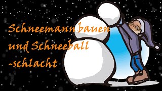 Schneemann bauen und Schneeballschlacht mit Akkorden  Kinderlieder mit Paul [upl. by Alcinia]