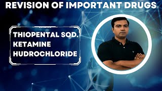 Pharmaceutical chemistry Revision class Day1 Thiopental sod and ketamine hydrochloride [upl. by Duleba]