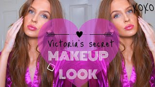 VICTORIAS SECRET MAKEUP LOOK  VALENTINES MAKEUP  Maquillaje natural fácil [upl. by Leclair]