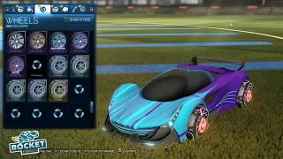 Rocket League All Painted Nimbus Car Showcase  Synthwave Solar Flare  RocketPricesCom [upl. by Sanchez]