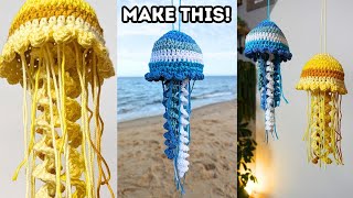 How to Crochet a Jellyfish  NO WEAVE IN NEEDED ✨ SO CUTE ✨ Brunaticality Crochet [upl. by Brantley]