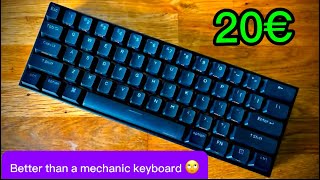 How i transformed my membrane keyboard sound like mechanical 🤩 Cheap and easy work [upl. by Renrut]