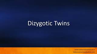 Pronunciation of the words quotDizygotic Twinsquot [upl. by Acinorahs20]