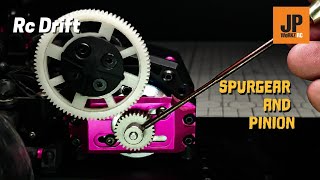 RC Drift  RC Drift For Beginners Spur gear and pinion perfect mesh setup [upl. by Yarod]