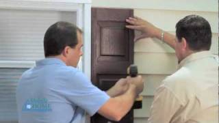 DIY How to Install Exterior Shutters with Screws  Mobile Home Parts Store [upl. by Rosalinde]