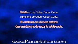 Sonora Cubanissima  Cantinero de cuba KARAOKE [upl. by Nalek]