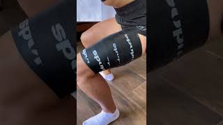 Application of two flossbands on the thigh [upl. by Obellia]