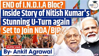 Bihar CM Nitish Kumar To Join BJP Again  Bihar Political Crisis  UPSC GS2 [upl. by Jeff]