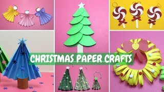 Christmas Paper Crafts for Kids  Christmas Ideas [upl. by Alahsal]