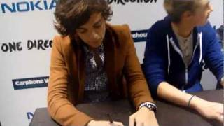 Meeting One Direction  Carphone Warehouse phone Launch  12th October 2011 [upl. by Eeslehc365]