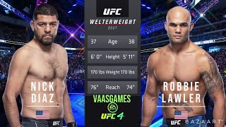 Nick Diaz vs Robbie Lawler 1 Highlights Stockton MotherFcker ufc mma nickdiaz robbielawler [upl. by Ikaz72]