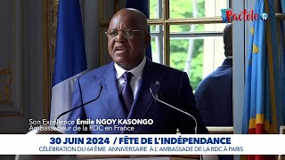 Les Congolais ont fêté le 30 juin avec Emile NGOY lAmbassadeur qui laissera une empreinte positive [upl. by Ykceb799]