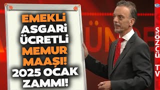 Emekli Memur Maaşı ve Asgari Ücret 2025 Ocak Zammını SGK Uzmanı Kalem Kalem Hesapladı [upl. by Porta949]