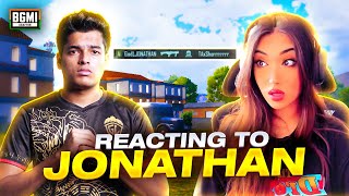 REACTING to JONATHAN GAMING  BGMI BEST INDIAN PLAYER [upl. by Renie]