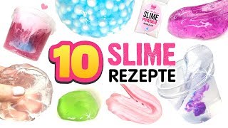 10 BESTEN SCHLEIM REZEPTE 😱 Eisberg Slime Perlenslime Durchsichtiger Slime Slime Ohne Kleber [upl. by Ynoep884]