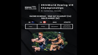 2024 World Rowing U19 Championships M2x SEMI FINAL [upl. by Elleahcim]