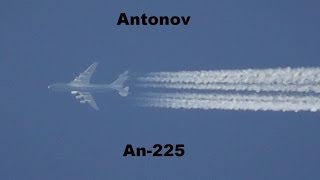 Overflight ANTONOV An225 NGermany  Worlds largest aircraft RARE [upl. by Grubman421]