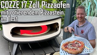 COZZE Pizzaofen 17 Zoll mit rotierendem Pizzastein [upl. by Pasho724]