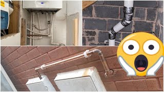 Badly Installed Gas Boiler  Leeds Plumber [upl. by Dunn]