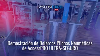 Demostración de Bolardos Pilonas Neumáticas de AccessPRO ULTRASEGURO [upl. by Ahseekal]