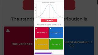 Biostatistics Examination Practice Question for Students 12 of 1000  Standard normal distribution [upl. by Akemad]