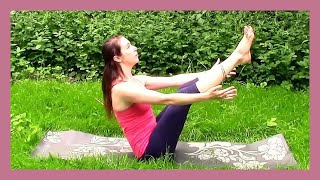 15 min Core Strength Yoga [upl. by Halsy]