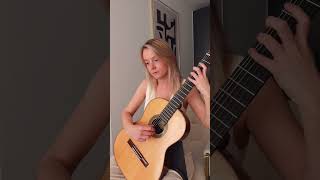 Carissima by Elgar 😌 shorts guitar [upl. by Llenrrad]