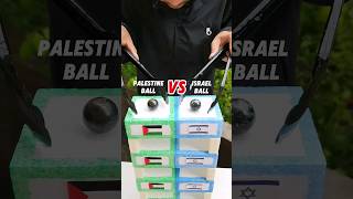 Country Ball Experiment  Palestine VS Israel  Who Won experiment countryballs asmr diy [upl. by Notlaw628]