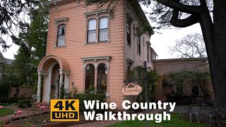 Healdsburg California  Winter Morning Walk in Cute Wine Country Town  Downtown and Neighborhoods [upl. by Sirob]