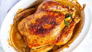 Perfectly Roasted Whole Chicken Recipe [upl. by Biel]