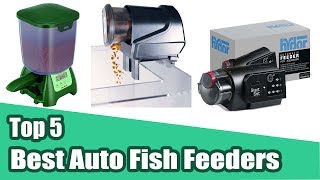 5 Best Automatic Fish Feeder  Fish Mate P7000 Auto Pond Fish Feeder 20202021 [upl. by Nythsa789]