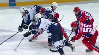 Hjalmarsson backs to the ice after cutface sends Torpedo on vacation [upl. by Lombardo]