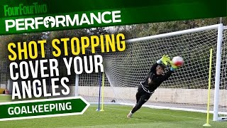 Goalkeeper training drill  How to cover your angles  Swansea City Academy [upl. by Heath]