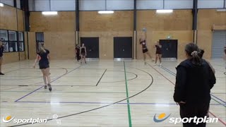 Intercept  Hunt The Ball  Netball Drill  Defending [upl. by Noak]