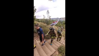 Stair climb to commemorate Sept 11 [upl. by Brag]