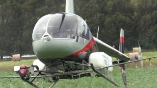 Spraying Potatoes with Robinson R44 [upl. by Nehemiah]