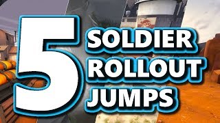 TF2 How to Do 5 Awesome Rollout Jumps  Soldier Guide [upl. by Aneekas479]